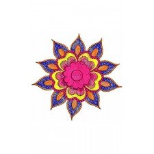 Shining Floral Embroidery Design 1422