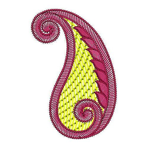New Stitching Style Paisley Embroidery Design 1424