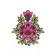 Floral Embroidery Design 14779