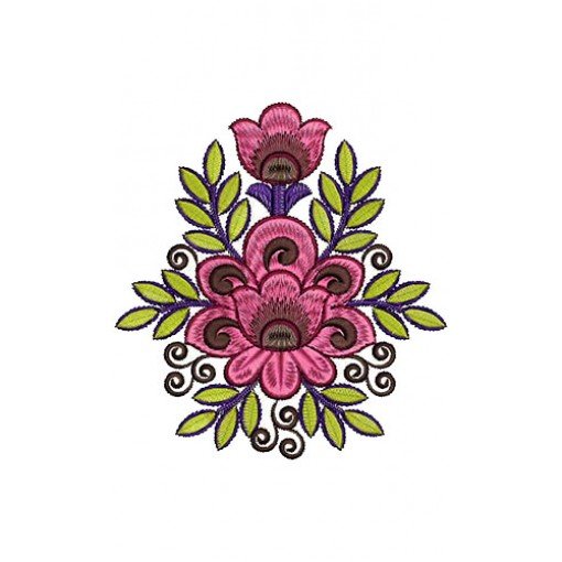 Floral Embroidery Design 14779