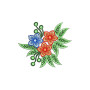 Natural Leaf Floral Butty Patch