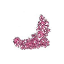Beautiful Corner Embroidery Design 14821