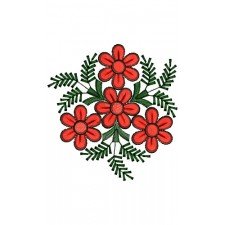 Patch Is Decorated With Beautiful Floral Design 15061