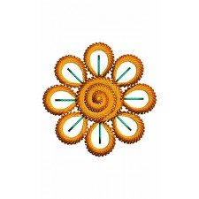 Indo-Western Type Embroidery Patch work Design 15202