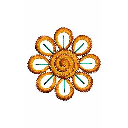 Indo-Western Type Embroidery Patch work Design 15202