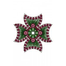 Fresh Look Embroidery Design For Arty Patch Work 15239