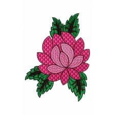 Rose Shape Embroidery Applique Designs 15269