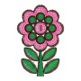 Round Floral Embroidery Design Lovely Applique Work 15283