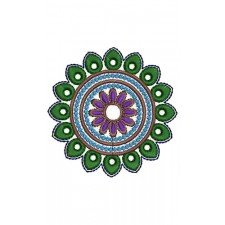 Latest Round Shape Embroidery Designs 15320