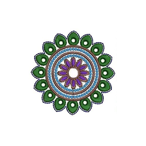 Latest Round Shape Embroidery Designs 15320