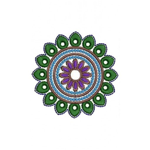 Latest Round Shape Embroidery Designs 15320