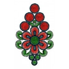 Rich Embroidery Patch Work Design 15466