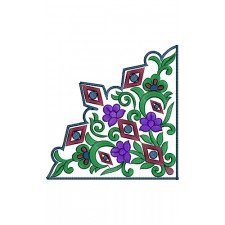 Latest Corner Embroidery Design 15515