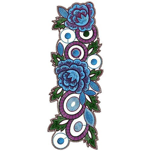 Women's Leggings Patch Embroidery Pattern 15526