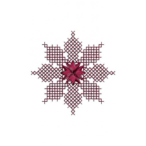 Cross Stitch Applique Embroidery Design 15535