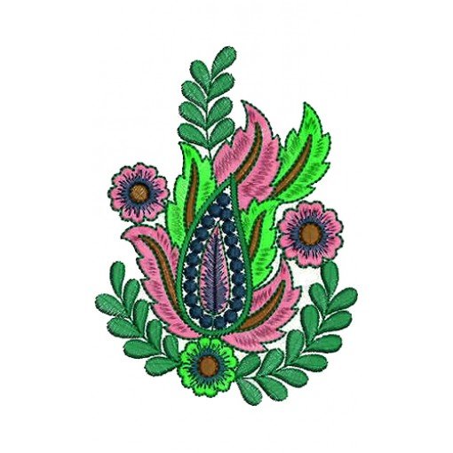 Dubai Ladies Suits Patch Embroidery Design 15537