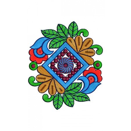 Indo-Western Type Embroidery Patch Design 15545