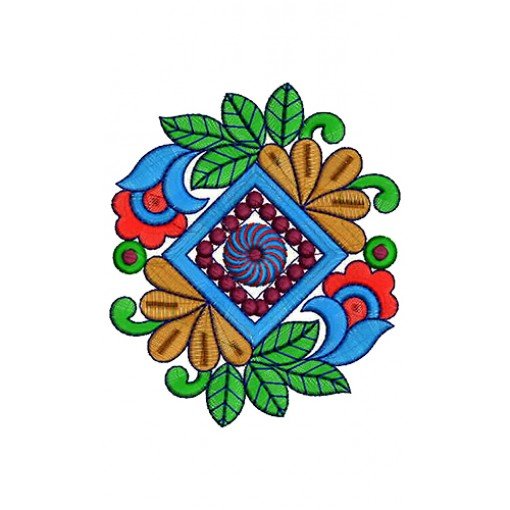 Indo-Western Type Embroidery Patch Design 15545