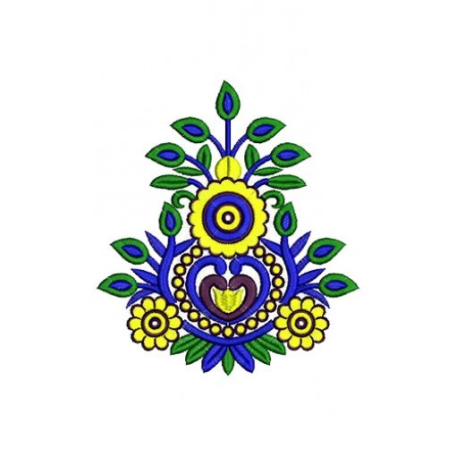 Gujarati Embroidery Patch Design 15558