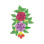 Palm leaf Bold Embroidery Patch