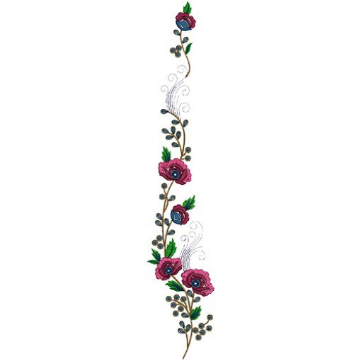 Floral Vine Embroidery Pattern Floral Vine Embroidery Pattern