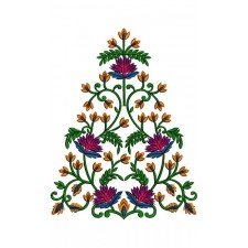 Vintage Flower Vine Embroidery