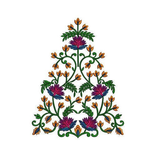 Vintage Flower Vine Embroidery