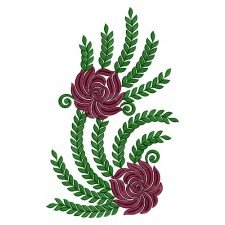 Floral Embroidery Wall Art Design 15834