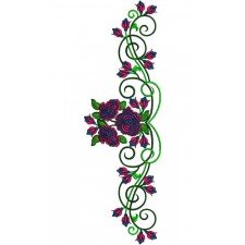 Custom Flower Embroidery Hoop Wallart 15855