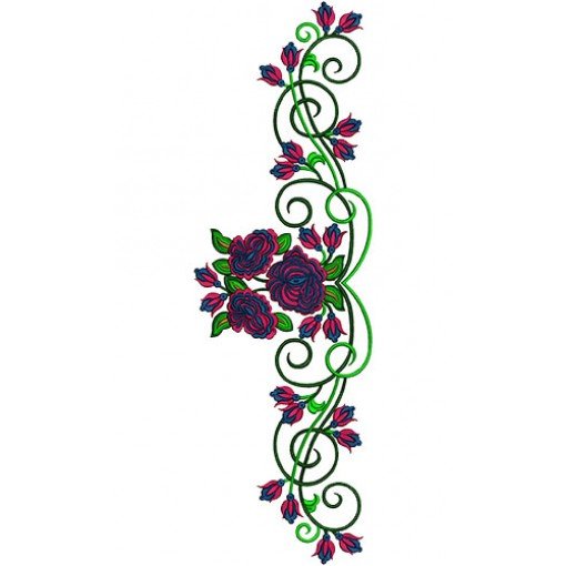 Custom Flower Embroidery Hoop Wallart 15855