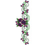 Custom Flower Embroidery Hoop Wallart 15855