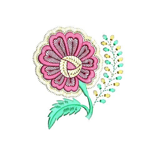 Kashmiri Work Applique Embroidery Design 16431