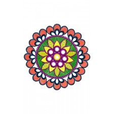 Lovely Applique Embroidery Design 16464