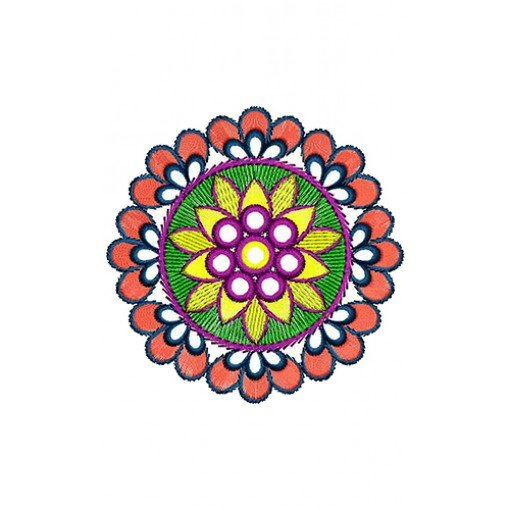 Lovely Applique Embroidery Design 16464