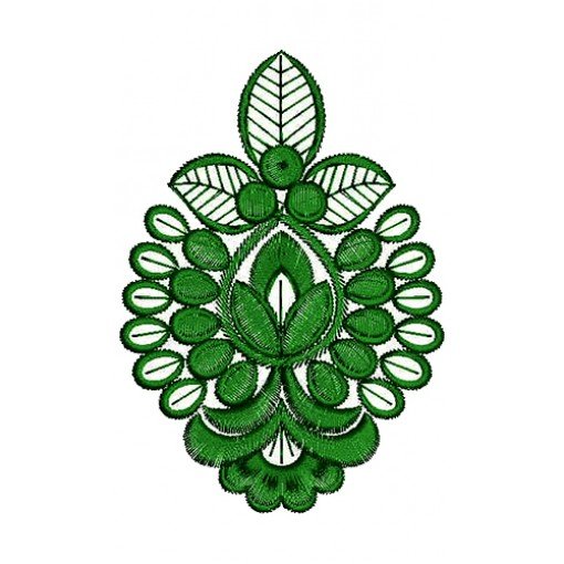 Dupatta Corner Applique Embroidery Design 16476