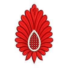 African Dress Applique Embroidery Design 16546