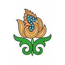Chaines Blossom Applique Embroidery Design 16548