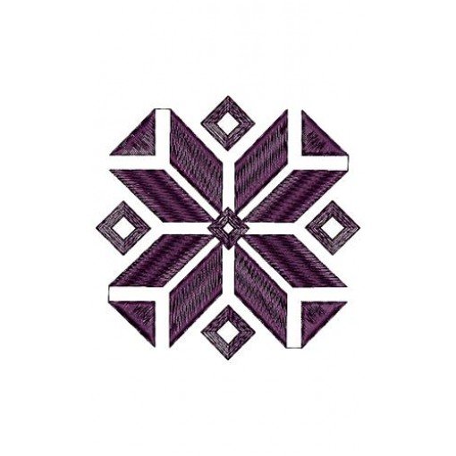 Scarf Corner Applique Design 16619