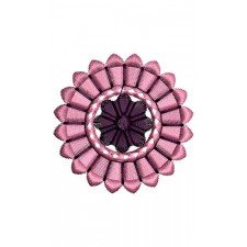 Green Branch Flower Applique Design 16682