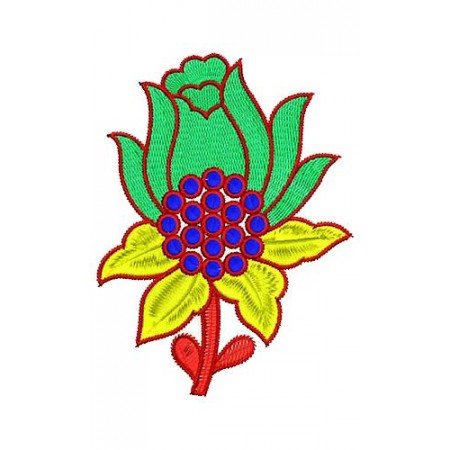 Hmong Thai Rose Applique Design 16700