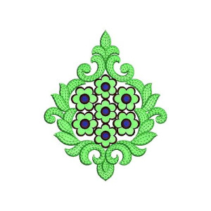 Crop Top Patch Embroidery Design 16705