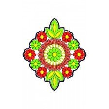 Table Cover Applique Embroidery Design 16709