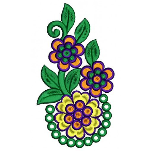 Modern Embroidery Patch Design 16755