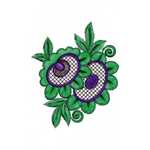 Nice Applique Flower Embroidery Design 16762 Nice Applique Flower Embroidery Design 16762