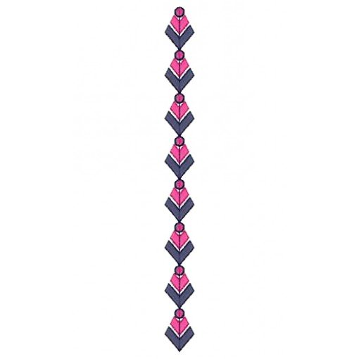 Simple Dupatta Applique Embroidery Design 16786 Simple Dupatta Applique Embroidery Design 16786