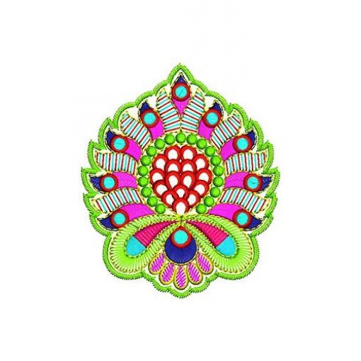 Traditional Dress Applique Design 16791