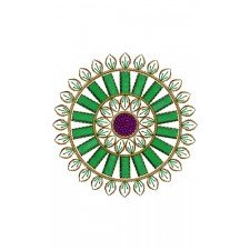 Unique Dupatta Applique Embroidery Design 16913