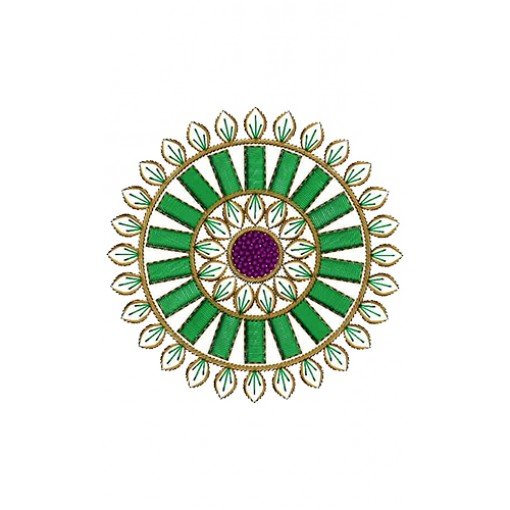 Unique Dupatta Applique Embroidery Design 16913
