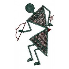 Raghurajpur Art Warli Embroidery Design 16927 Raghurajpur Art Warli Embroidery Design 16927