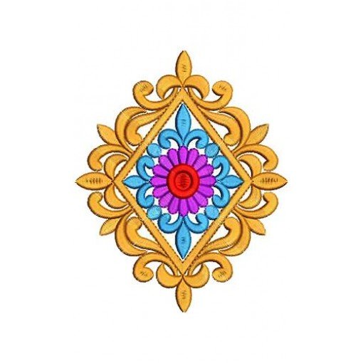 Jacobean Flower Kit Applique Embroidery Design 17018 Jacobean Flower Kit Applique Embroidery Design 17018